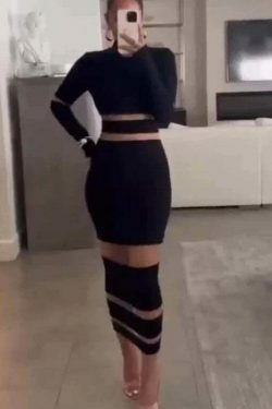 Y2K Mesh Stitching Sexy Long Dress - Coquette Grunge Pastel Goth Preppy