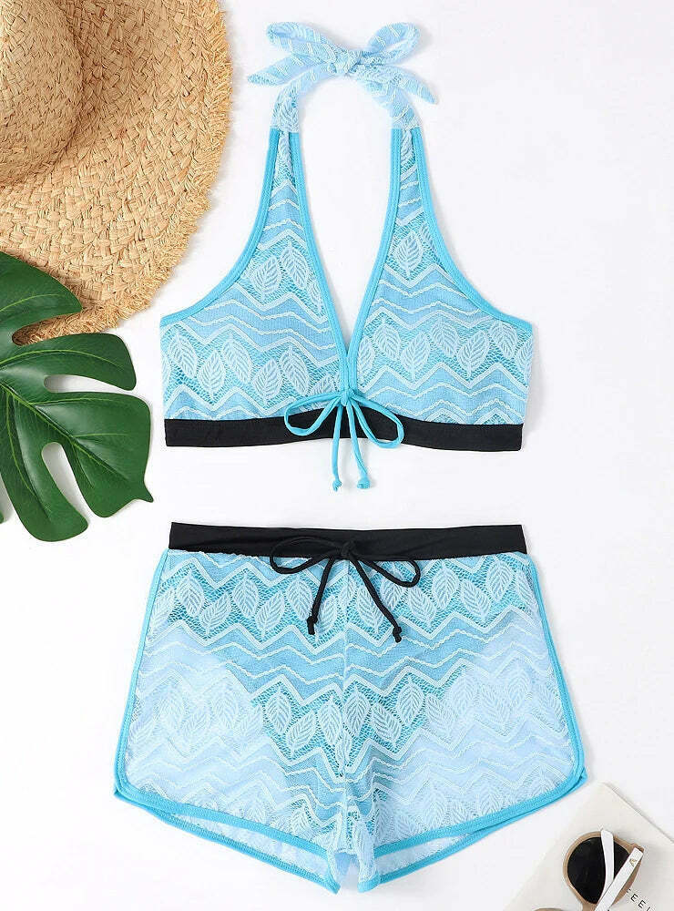 Y2K Mesh Swimsuit: Hollow Solid Color Sexy Swimwear for Women Y2K Mesh Swimsuit: Hollow Solid Color Sexy Swimwear for Women