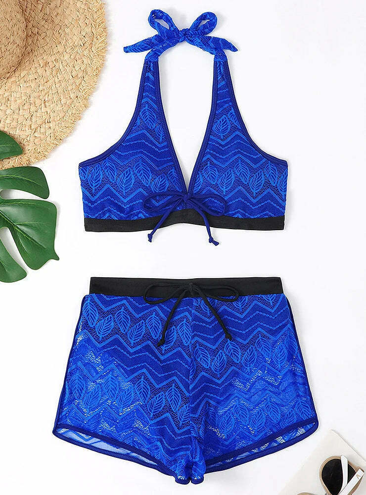 Y2K Mesh Swimsuit: Hollow Solid Color Sexy Swimwear for Women Y2K Mesh Swimsuit: Hollow Solid Color Sexy Swimwear for Women