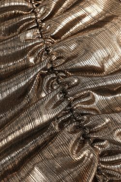 Y2K Metallic Ruched Slit Midi Dress - Coquette Aesthetic with Grunge & Old Money Style