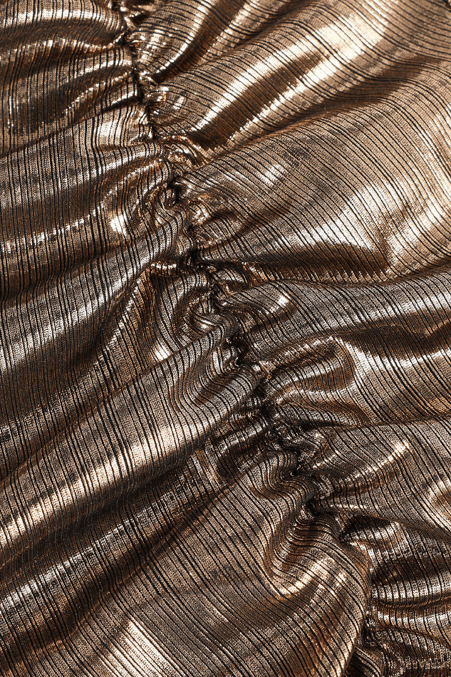 Y2K Metallic Ruched Slit Midi Dress - Coquette Aesthetic with Grunge & Old Money Style Y2K Metallic Ruched Slit Midi Dress - Coquette Aesthetic with Grunge & Old Money Style