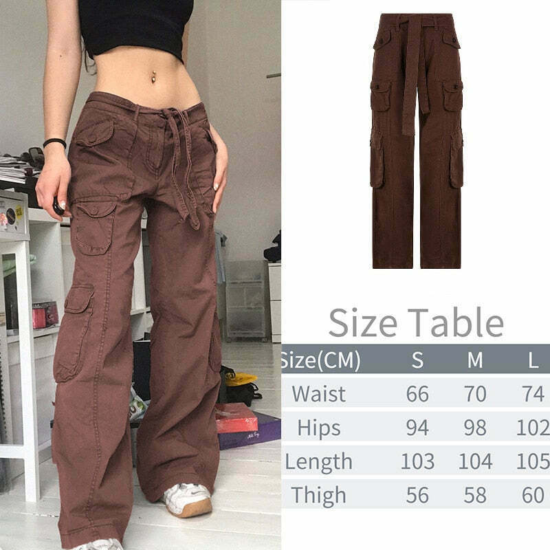 Y2K Oversize Cargo Pants: Grunge & Coquette Style, Pastel Goth Influence, Old Money Vibes