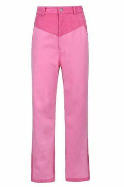 Y2K Patched Corduroy High Waisted Pants - Coquette Aesthetic Grunge Style Cargo Skirt