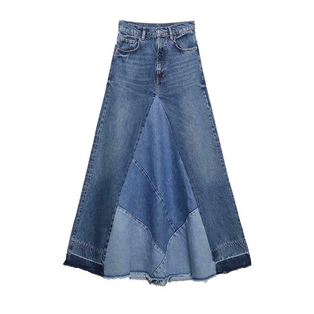 Y2K Patchwork Denim Skirt: Coquette Aesthetic Grunge Style - Cute Cargo Skirt for Women Y2K Patchwork Denim Skirt: Coquette Aesthetic Grunge Style - Cute Cargo Skirt for Women