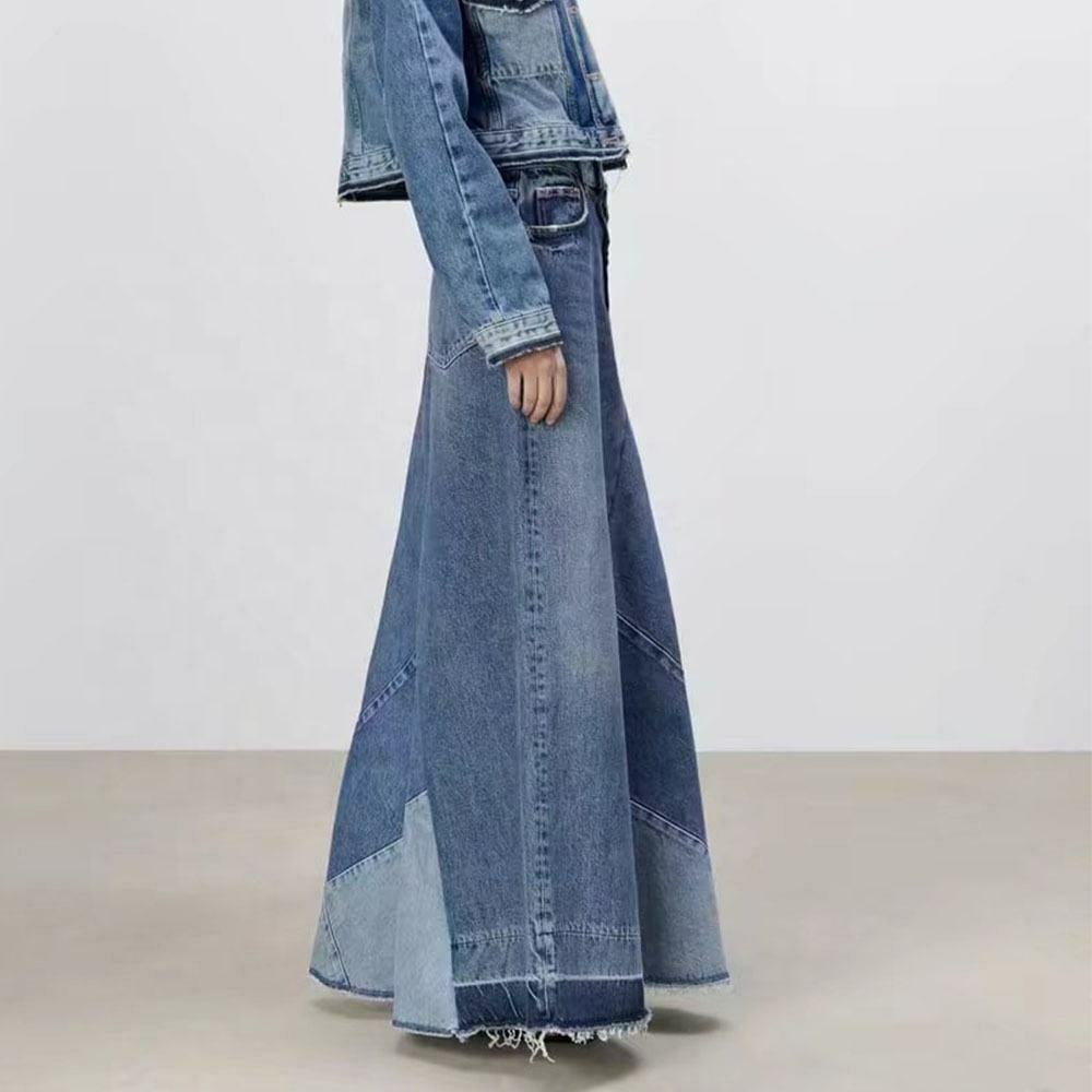 Y2K Patchwork Denim Skirt: Coquette Aesthetic Grunge Style - Cute Cargo Skirt for Women Y2K Patchwork Denim Skirt: Coquette Aesthetic Grunge Style - Cute Cargo Skirt for Women