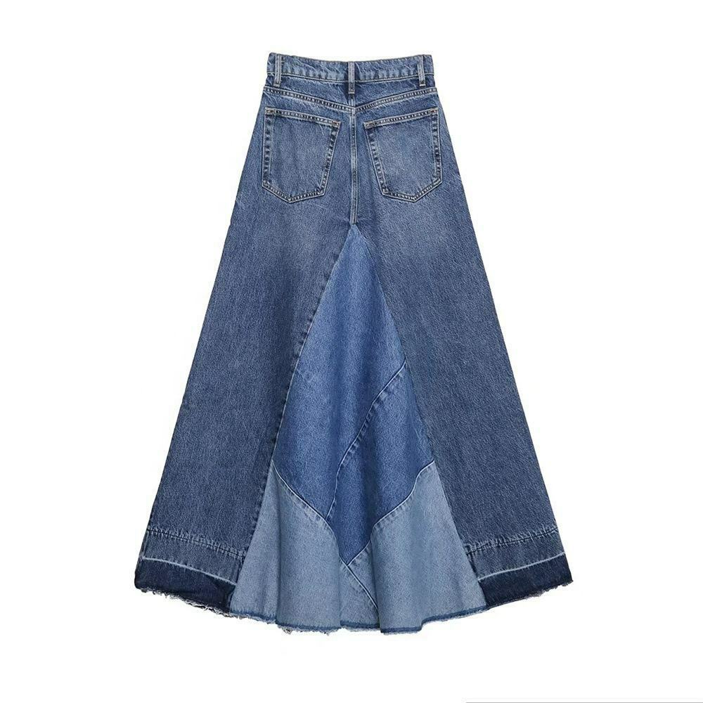 Y2K Patchwork Denim Skirt: Coquette Aesthetic Grunge Style - Cute Cargo Skirt for Women Y2K Patchwork Denim Skirt: Coquette Aesthetic Grunge Style - Cute Cargo Skirt for Women