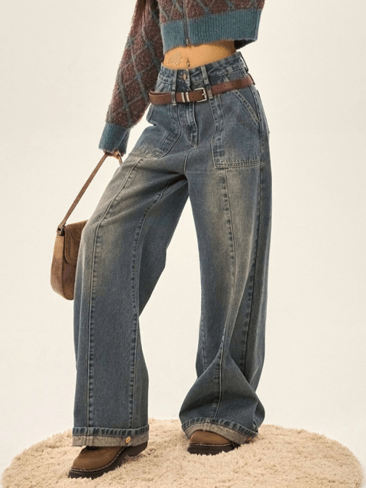 Y2K Patchwork Straight Loose Boyfriend Jeans - Coquette Aesthetic Grunge Style Cargo Skirt Y2K Patchwork Straight Loose Boyfriend Jeans - Coquette Aesthetic Grunge Style Cargo Skirt