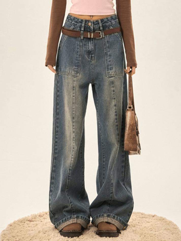 Y2K Patchwork Straight Loose Boyfriend Jeans - Coquette Aesthetic Grunge Style Cargo Skirt Y2K Patchwork Straight Loose Boyfriend Jeans - Coquette Aesthetic Grunge Style Cargo Skirt