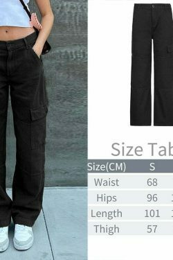 Y2K Pockets Cargo Pants - Coquette Aesthetic Grunge Style for Women - Cute Pastel Goth Outfit