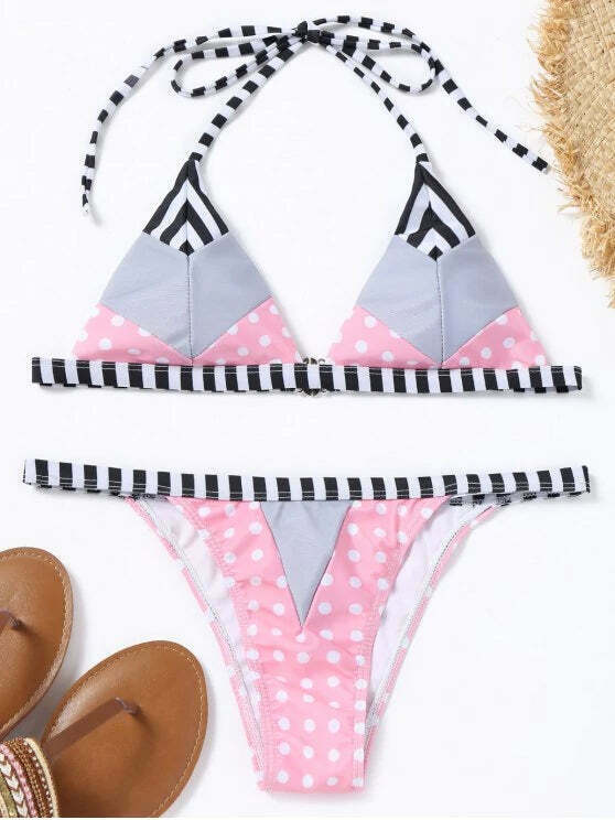 Y2K Polka Dot Bikini Set - Trendy Women's Fashion for Coquette and Grunge Aesthetics