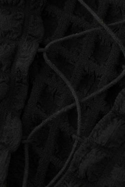 Y2K Popcorn Textured Mini Dress - Coquette Aesthetic, Grunge Style, Cute Tops