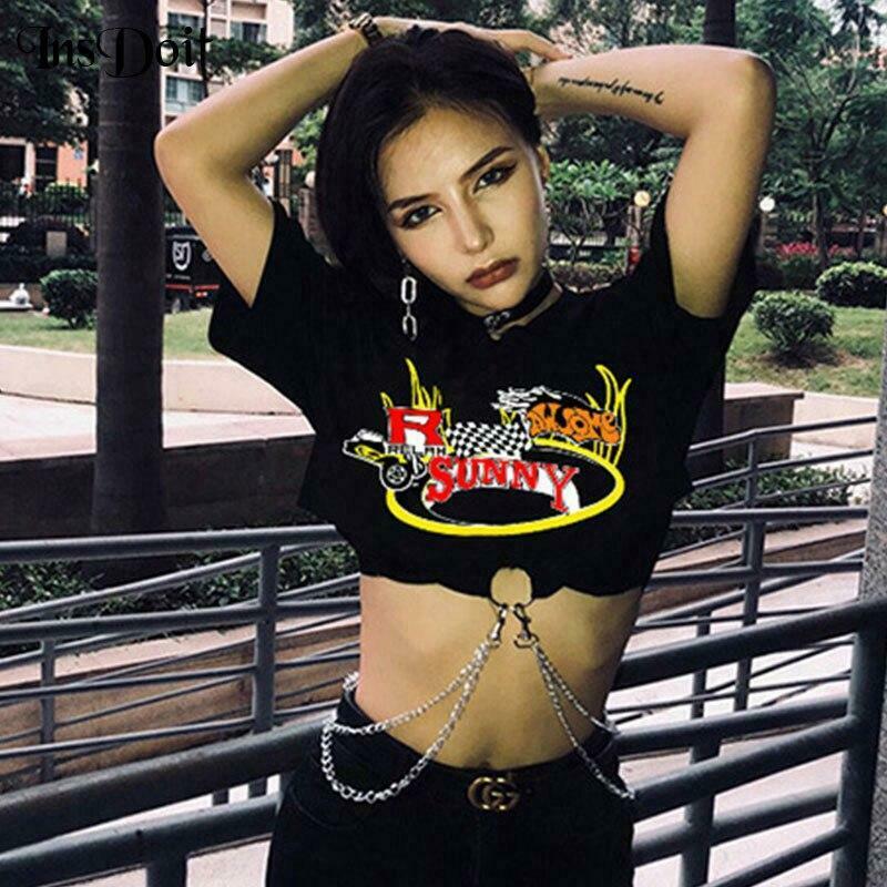 Y2K Punk Chains Top: Grunge Aesthetic Fashion with Coquette Style and Edgy Vibes