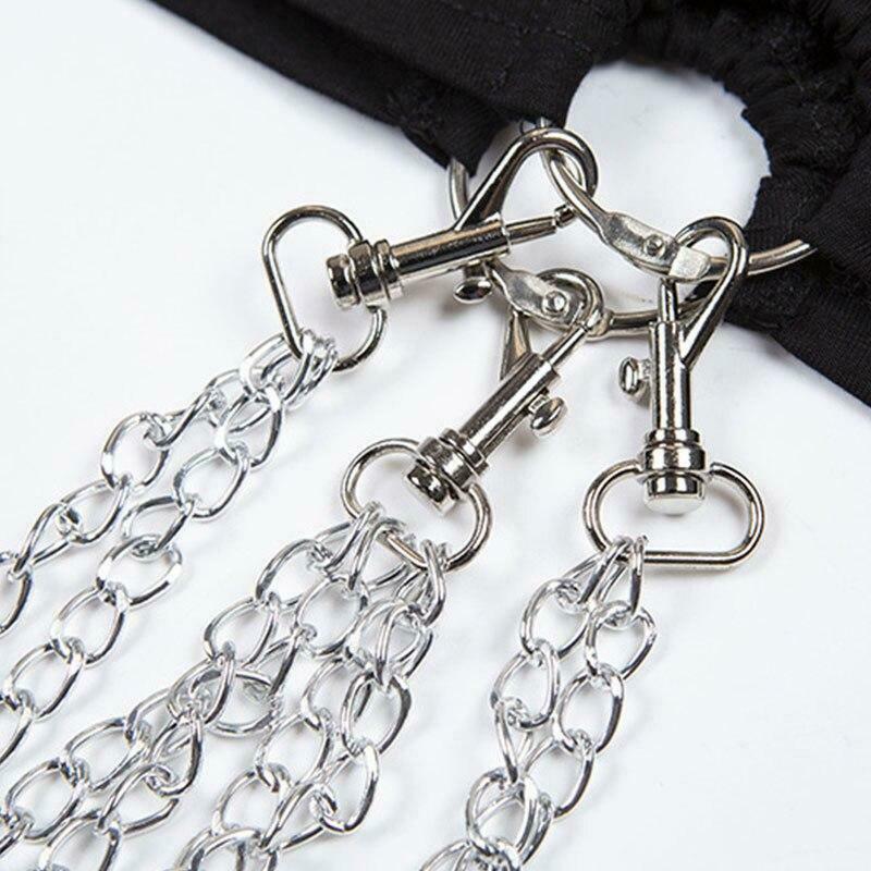 Y2K Punk Chains Top: Grunge Aesthetic Fashion with Coquette Style and Edgy Vibes