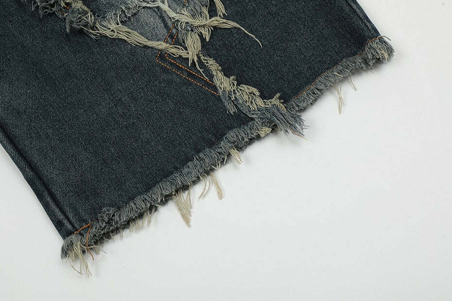 Y2K Raw Hem Star Jorts: Coquette Aesthetic Grunge Style Cargo Skirt Y2K Raw Hem Star Jorts: Coquette Aesthetic Grunge Style Cargo Skirt