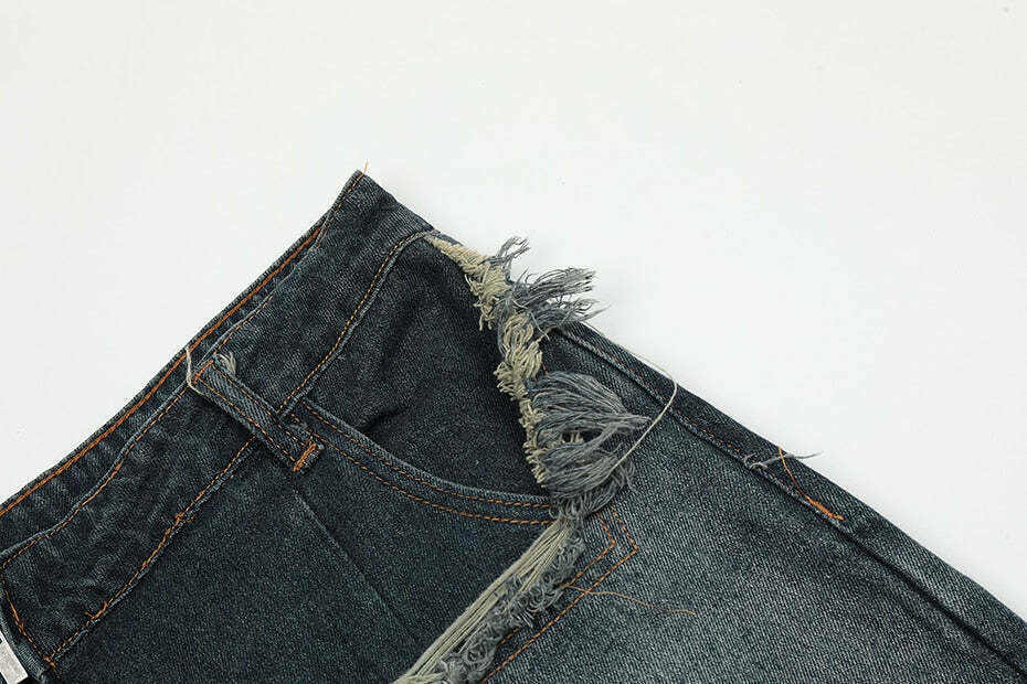 Y2K Raw Hem Star Jorts: Coquette Aesthetic Grunge Style Cargo Skirt Y2K Raw Hem Star Jorts: Coquette Aesthetic Grunge Style Cargo Skirt