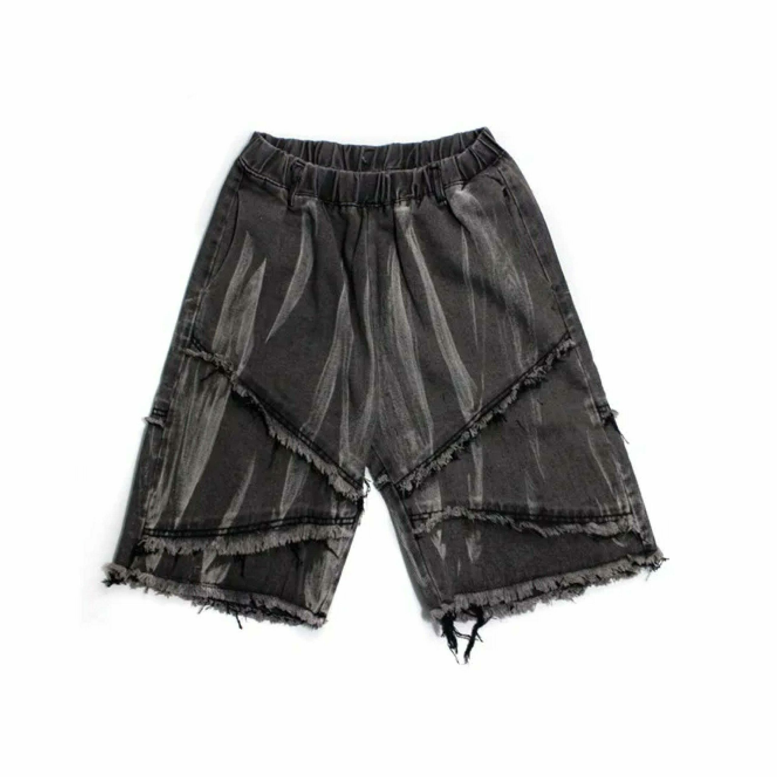 Y2K Rebellion Frayed Denim Shorts - Coquette Aesthetic Grunge Style Cargo Skirt Y2K Rebellion Frayed Denim Shorts - Coquette Aesthetic Grunge Style Cargo Skirt