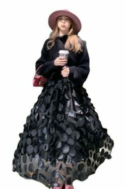 Y2K Retro A-Line Swing Skirt: Coquette & Grunge Aesthetic, Cute Tops, Pastel Goth