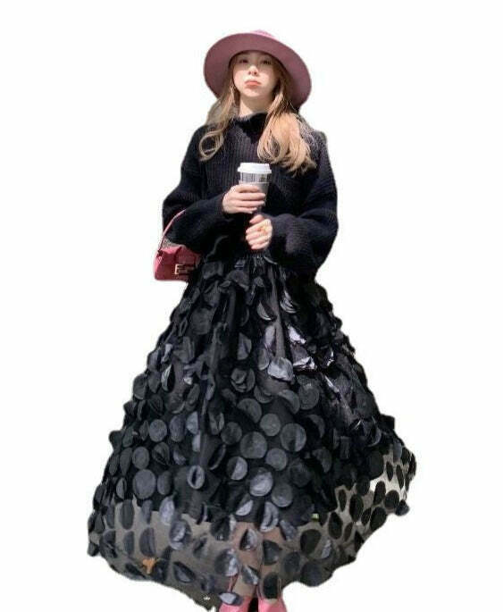 Y2K Retro A-Line Swing Skirt: Coquette & Grunge Aesthetic, Cute Tops, Pastel Goth