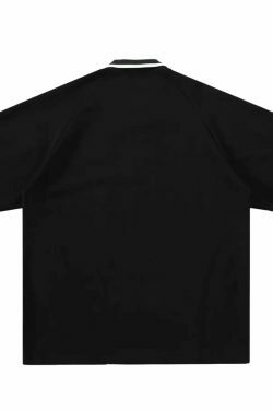 Y2K Retro Colour Block Sports Jersey - Niche Women's Fashion Aesthetic Top