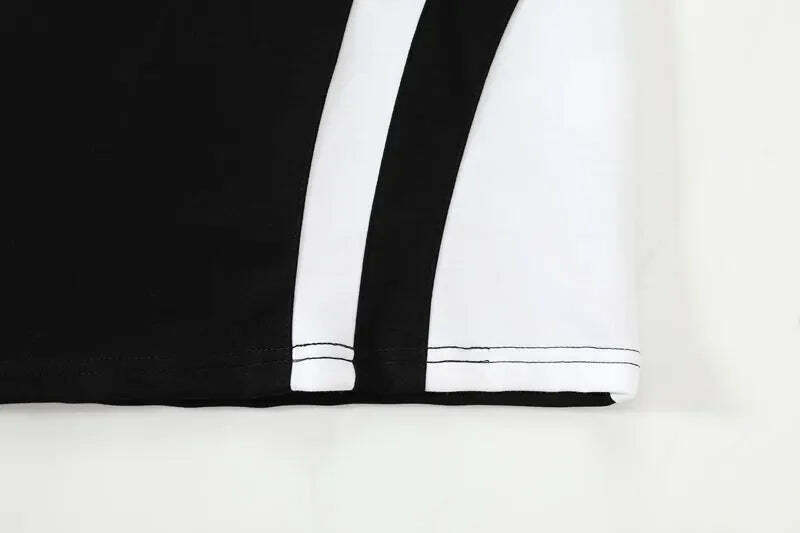 Y2K Retro Colour Block Sports Jersey - Niche Women's Fashion Aesthetic Top Y2K Retro Colour Block Sports Jersey - Niche Women's Fashion Aesthetic Top