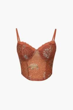 Y2K Retro Lace-Up Cami Top: Coquette Grunge Style, Pastel Goth Fashion