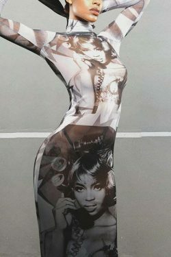 Y2K Retro Mesh Dress: Coquette Grunge, Pastel Goth, Cargo Skirt