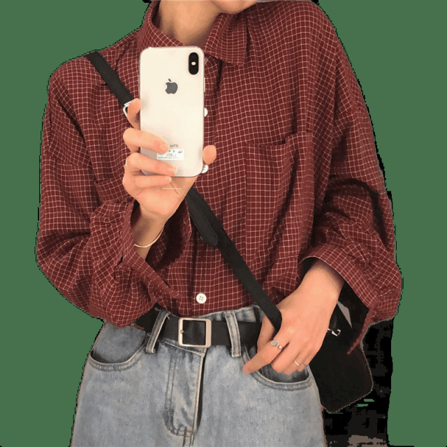 Y2K Retro Plaid Shirt: Coquette Aesthetic Grunge Style for Women - Vintage Fashion Y2K Retro Plaid Shirt: Coquette Aesthetic Grunge Style for Women - Vintage Fashion