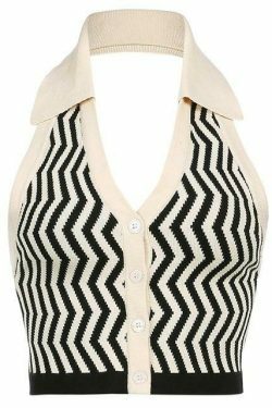Y2K Retro Striped Sleeveless Top: Coquette Aesthetic, Grunge Style, Past