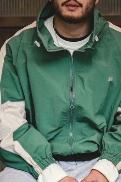 Y2K Retro Style Track Jacket for Women - Coquette Aesthetic Grunge Fashion with Pastel Goth Vibes