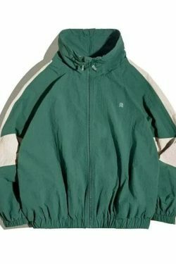 Y2K Retro Style Track Jacket for Women - Coquette Aesthetic Grunge Fashion with Pastel Goth Vibes