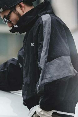 Y2K Retro Style Track Jacket for Women - Coquette Aesthetic Grunge Fashion with Pastel Goth Vibes