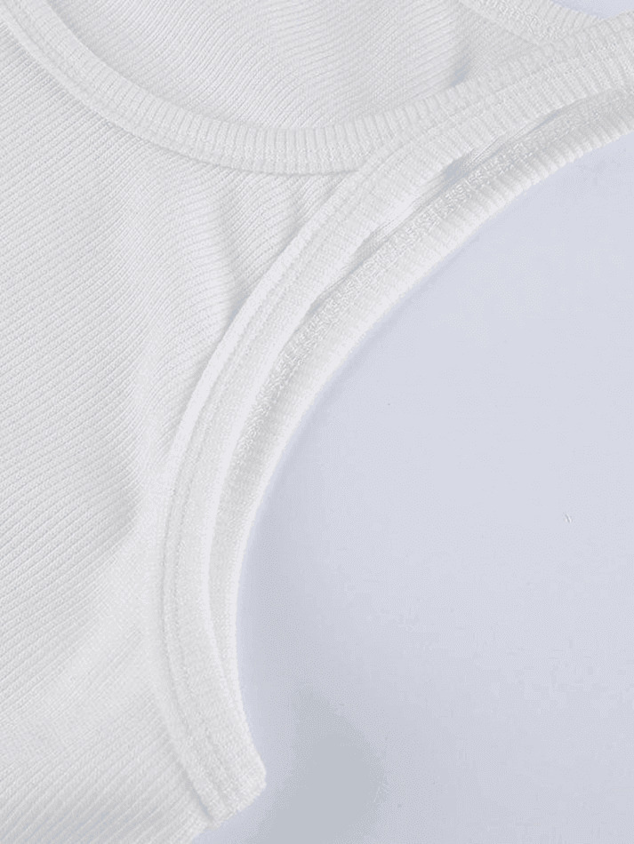 Y2K Ribbed Crop Cami: Coquette Aesthetic Grunge Style Cute Pastel Goth Top