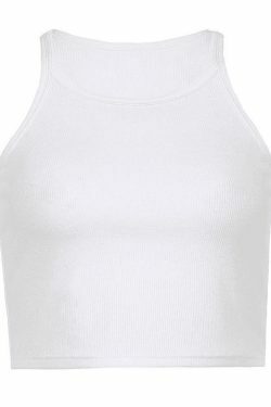 Y2K Ribbed Crop Cami: Coquette Aesthetic Grunge Style Cute Pastel Goth Top