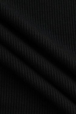 Y2K Ribbed Drawstring Crop T-Shirt - Coquette Grunge Aesthetic