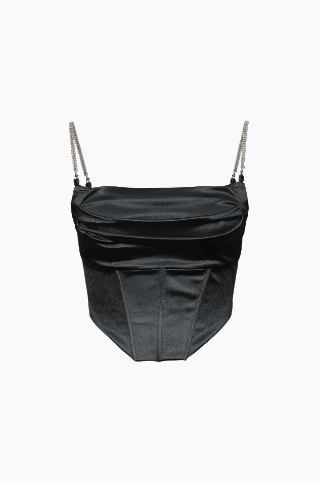 Y2K Satin Draped Corset Top: Coquette Aesthetic with Grunge Twist Y2K Satin Draped Corset Top: Coquette Aesthetic with Grunge Twist