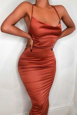 Y2K Satin Lace-Up Dress: Coquette Aesthetic with Grunge Style