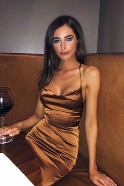 Y2K Satin Lace-Up Dress: Coquette Aesthetic with Grunge Style