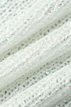 Y2K Sequin Cutout Knit Tank Top for Women: Coquette Aesthetic with a Touch of Grunge Style