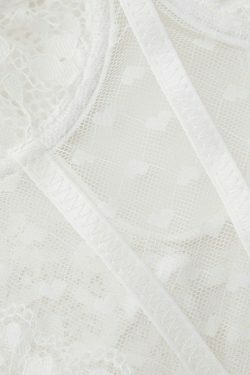 Y2K Sheer Heart Lace Bodysuit - Coquette Aesthetic Grunge Style - Cute Tops & Cargo Skirt