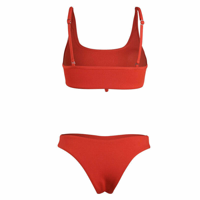 Y2K Snake Print Bandeau Bikini - Coquette & Grunge Aesthetic Swimwear