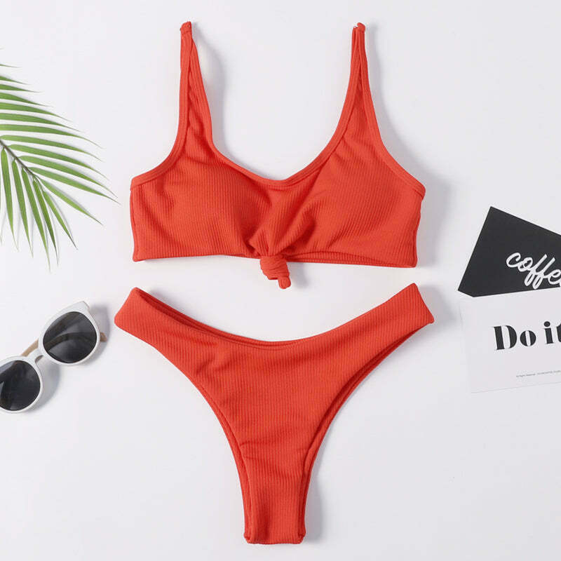 Y2K Snake Print Bandeau Bikini - Coquette & Grunge Aesthetic Swimwear