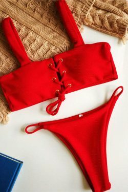 Y2K Split Eyelet Lace Bra & Bikini Set - Coquette Aesthetic Grunge Style - Cute Pastel Goth Fashion