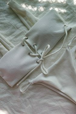 Y2K Split Eyelet Lace Bra & Bikini Set - Coquette Aesthetic Grunge Style - Cute Pastel Goth Fashion