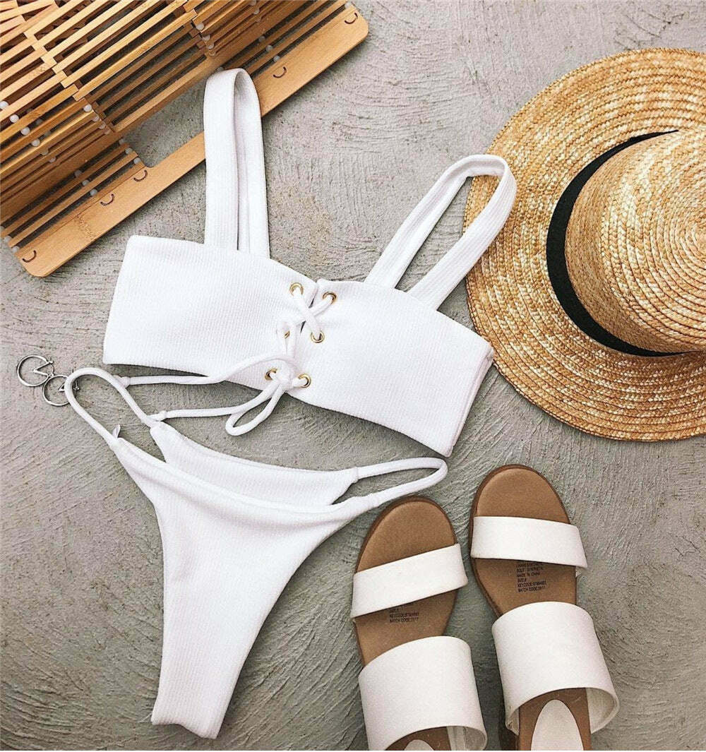 Y2K Split Eyelet Lace Bra & Bikini Set - Coquette Aesthetic Grunge Style - Cute Pastel Goth Fashion Y2K Split Eyelet Lace Bra & Bikini Set - Coquette Aesthetic Grunge Style - Cute Pastel Goth Fashion