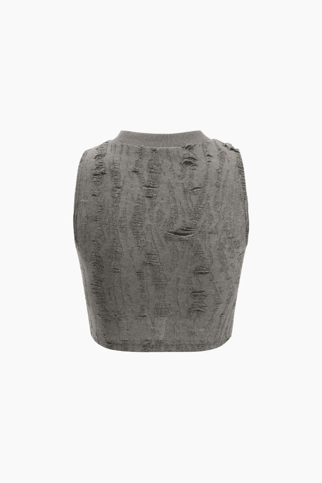 Y2K Star Decor Destroyed Tank Top - Coquette Aesthetic Grunge Style Cute Tops Pastel Goth Fashion Y2K Star Decor Destroyed Tank Top - Coquette Aesthetic Grunge Style Cute Tops Pastel Goth Fashion