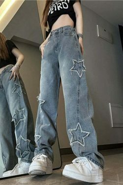 Y2K Star Denim: Luminary Ribbed Cargo Skirt with Coquette Aesthetic and Grunge Style