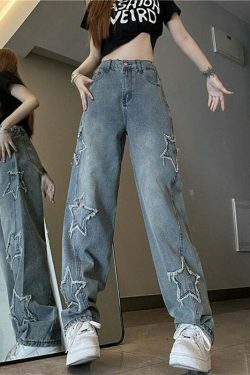 Y2K Star Denim: Luminary Ribbed Cargo Skirt with Coquette Aesthetic and Grunge Style