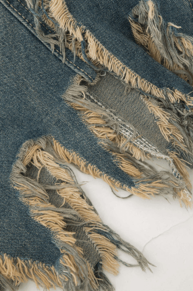 Y2K Star Patchwork Frayed Denim Skirt - Coquette Aesthetic Grunge Style - Cute Tops & Cargo Skirt Y2K Star Patchwork Frayed Denim Skirt - Coquette Aesthetic Grunge Style - Cute Tops & Cargo Skirt