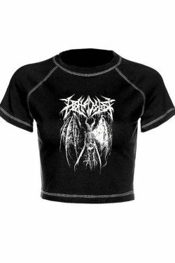 Y2K Stitched Detail Crop Top: Coquette Grunge Aesthetic - Women's Fashion