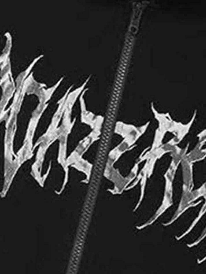 Y2K Street Butterfly Print Zip Up Oversized Hoodie Y2K Street Butterfly Print Zip Up Oversized Hoodie